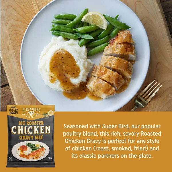 Fire Smoke Society Chicken Gravy sauce poulet 12 sachets
