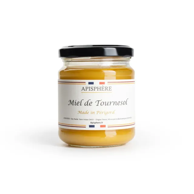 Apisphere Miel de Tournesol miel Périgord doux crémeux