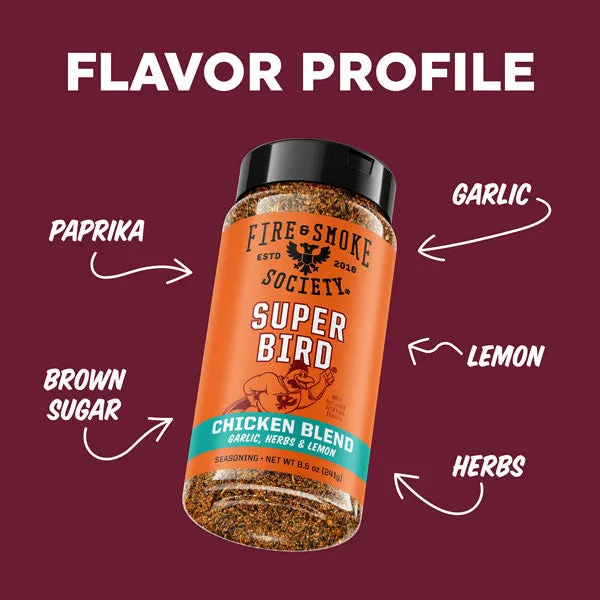 Fire Smoke Society Super Bird rub poulet citron