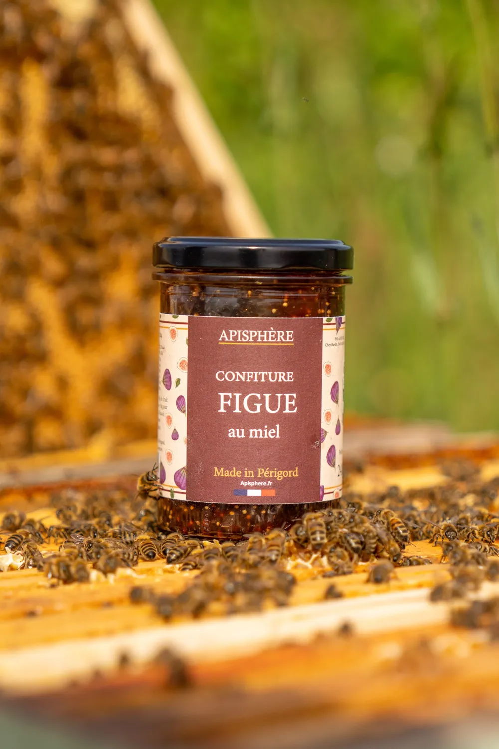 Apisphere Confiture de figue au miel pot artisanal