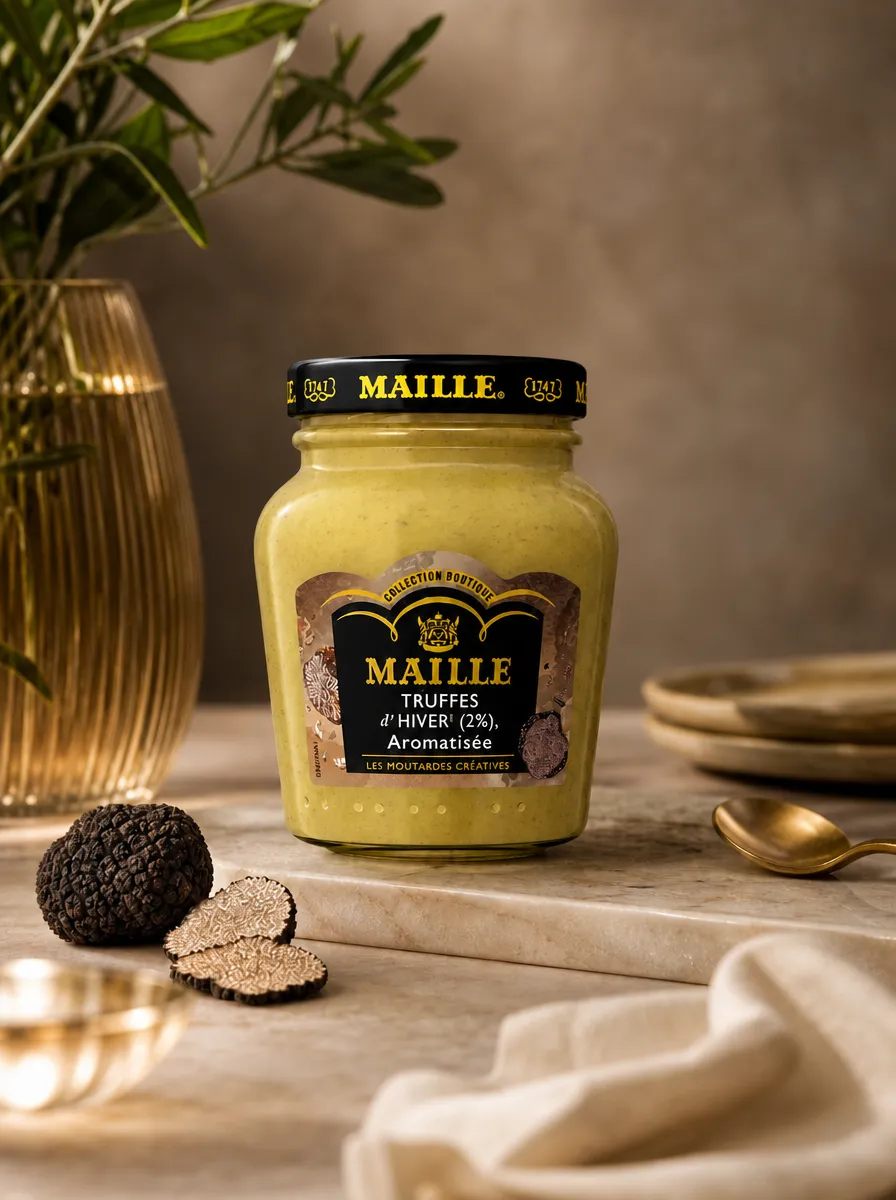 Maille moutarde brisures truffe hiver 108g