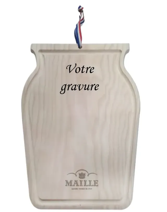 Maille Gravure sur planche à découper personnalisation bois