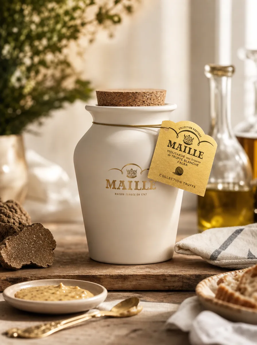 Maille Moutarde Chardonnay Truffe Blanche 250g