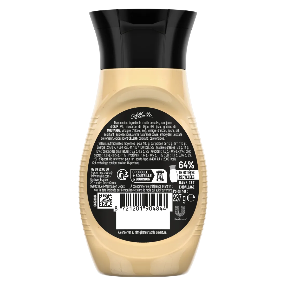 Maille Mayonnaise Fine Qualité Traiteur flacon 237g