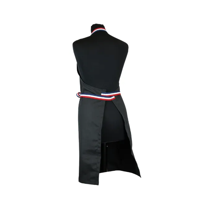 Maille x Atelier TB tablier noir tricolore réglable