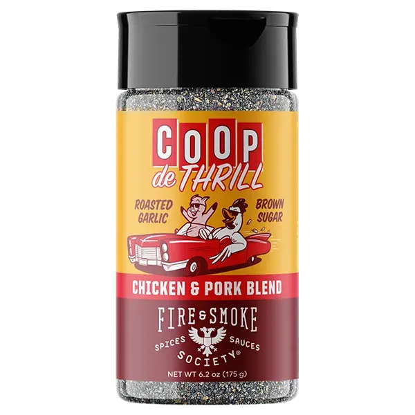 Fire Smoke Society Coop de Thrill rub porc poulet 6,2 oz poivre