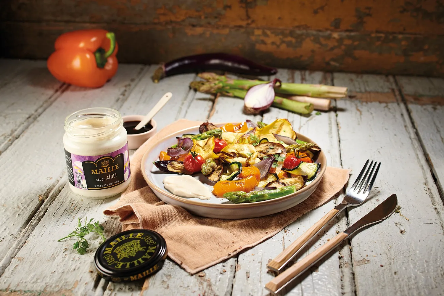 Maille Aïoli Zeste de Citron sauce 185g citronnée