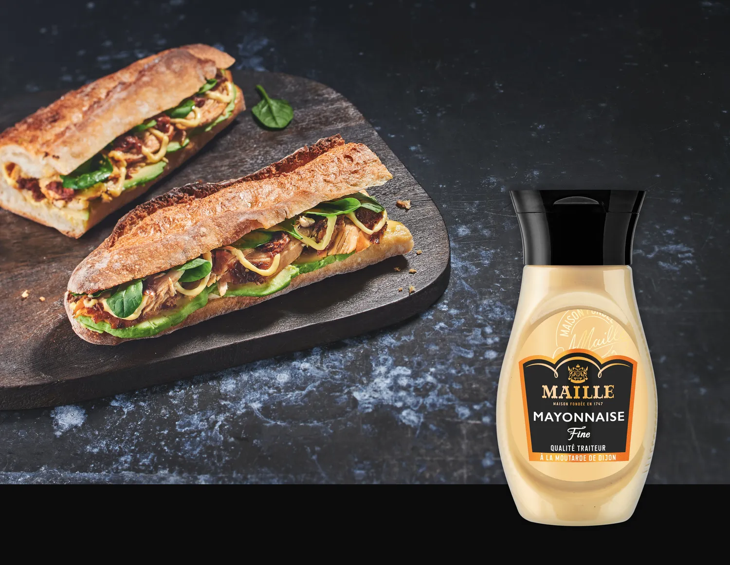 Maille Mayonnaise Fine Qualité Traiteur flacon 237g