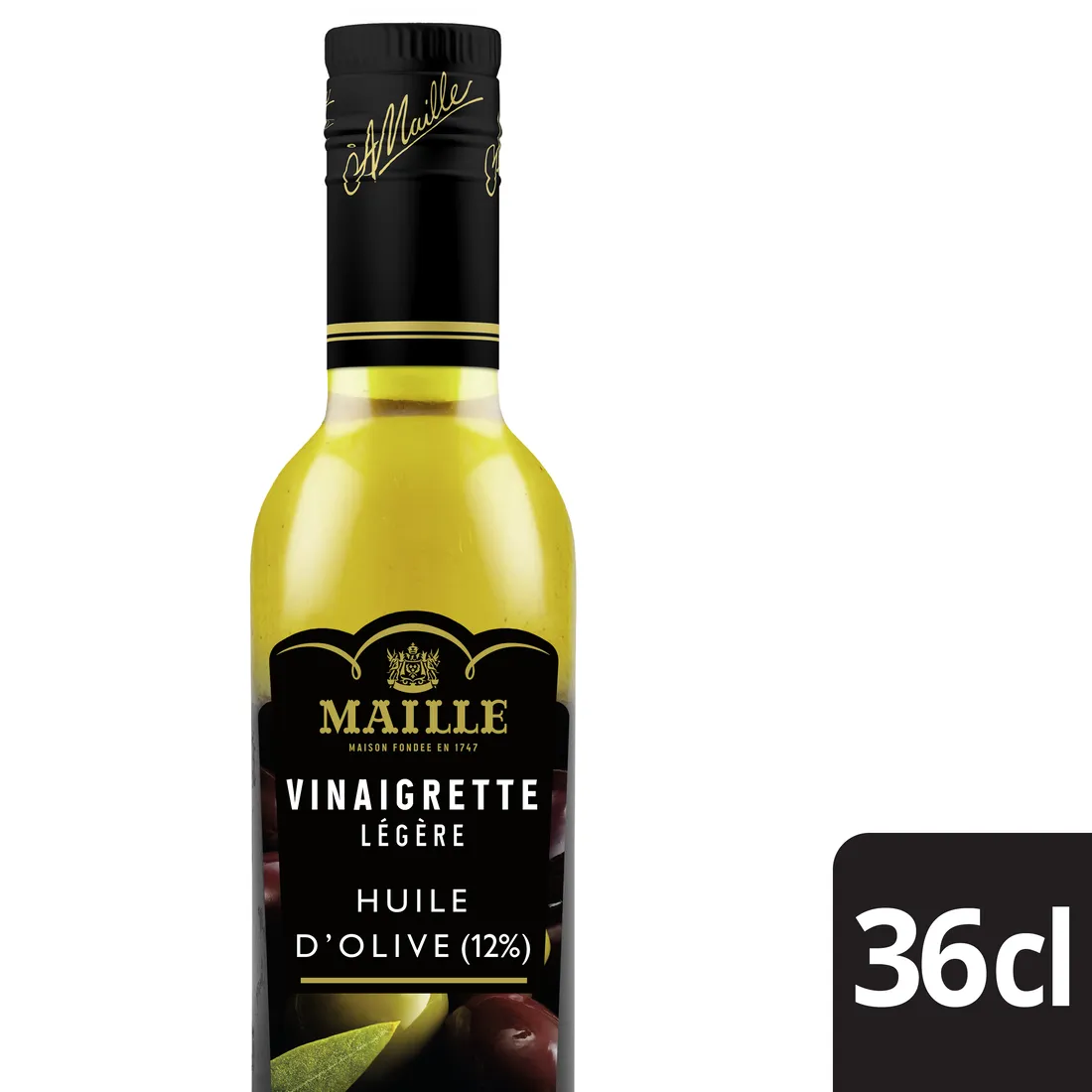 Maille vinaigrette légère huile d’olive noire 36 cl