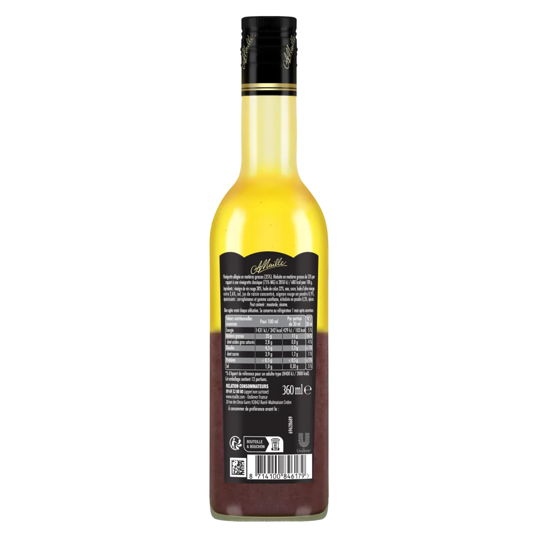 Maille Vinaigrette Légère vin rouge échalote 36cl