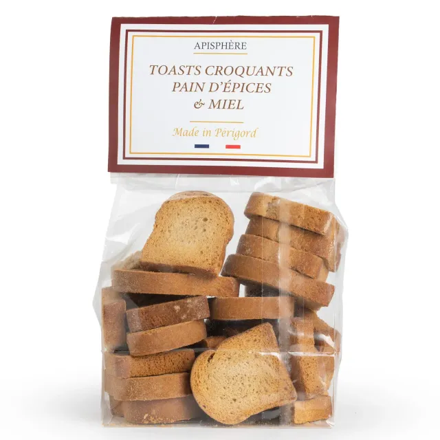 Apisphere Toasts Croquants Pain d’Épices Miel apéritif