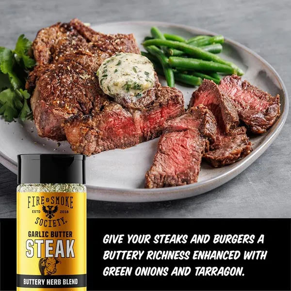 Fire Smoke Society Garlic Butter Steak rub boeuf 6,2 oz beurre