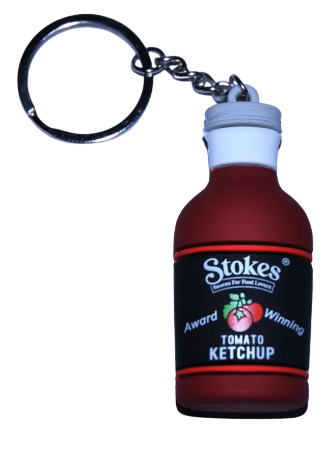 Stokes Tomato Ketchup porte-clés bouteille PVC