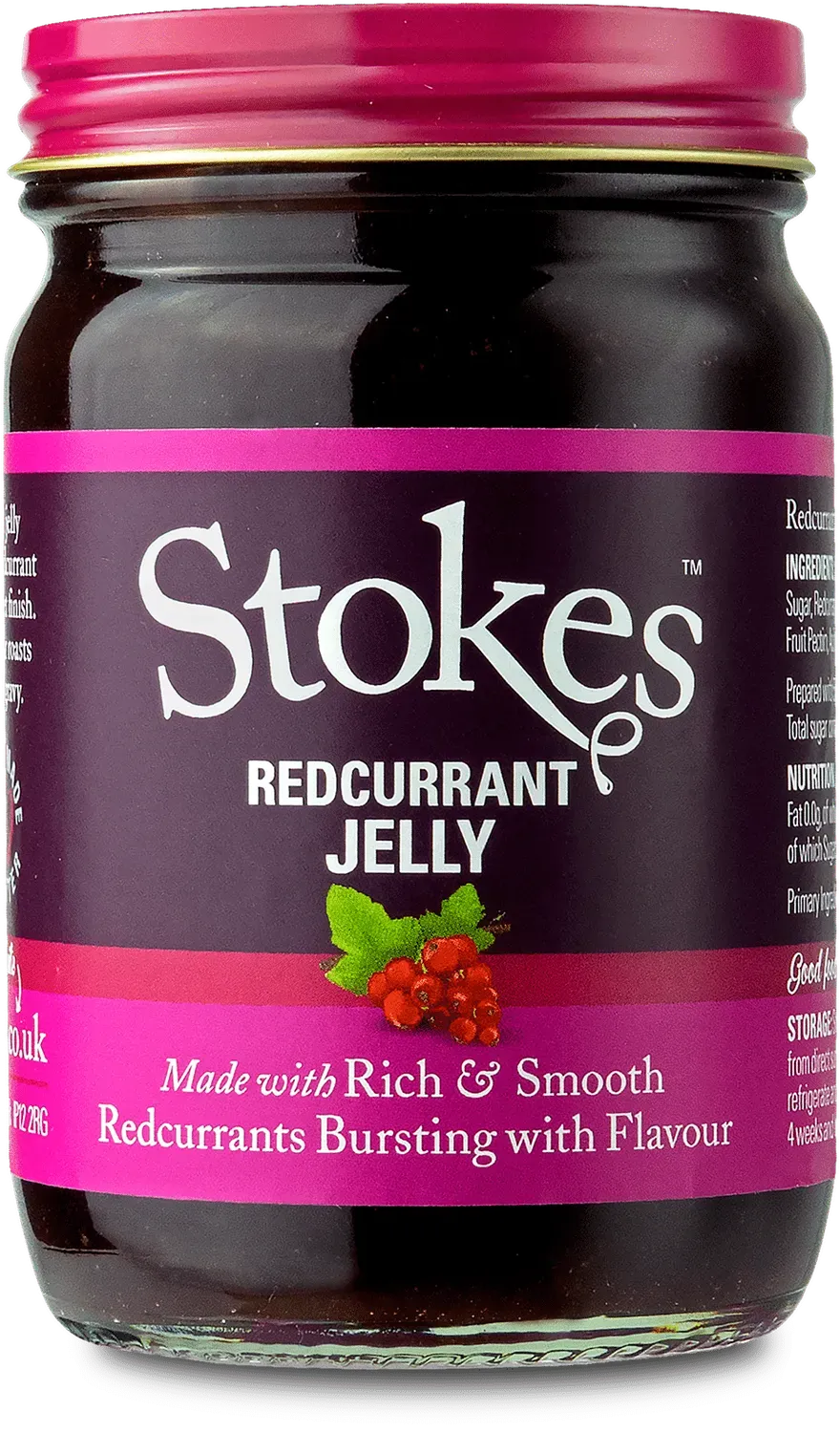 Stokes Redcurrant gelée groseille 53% fruit