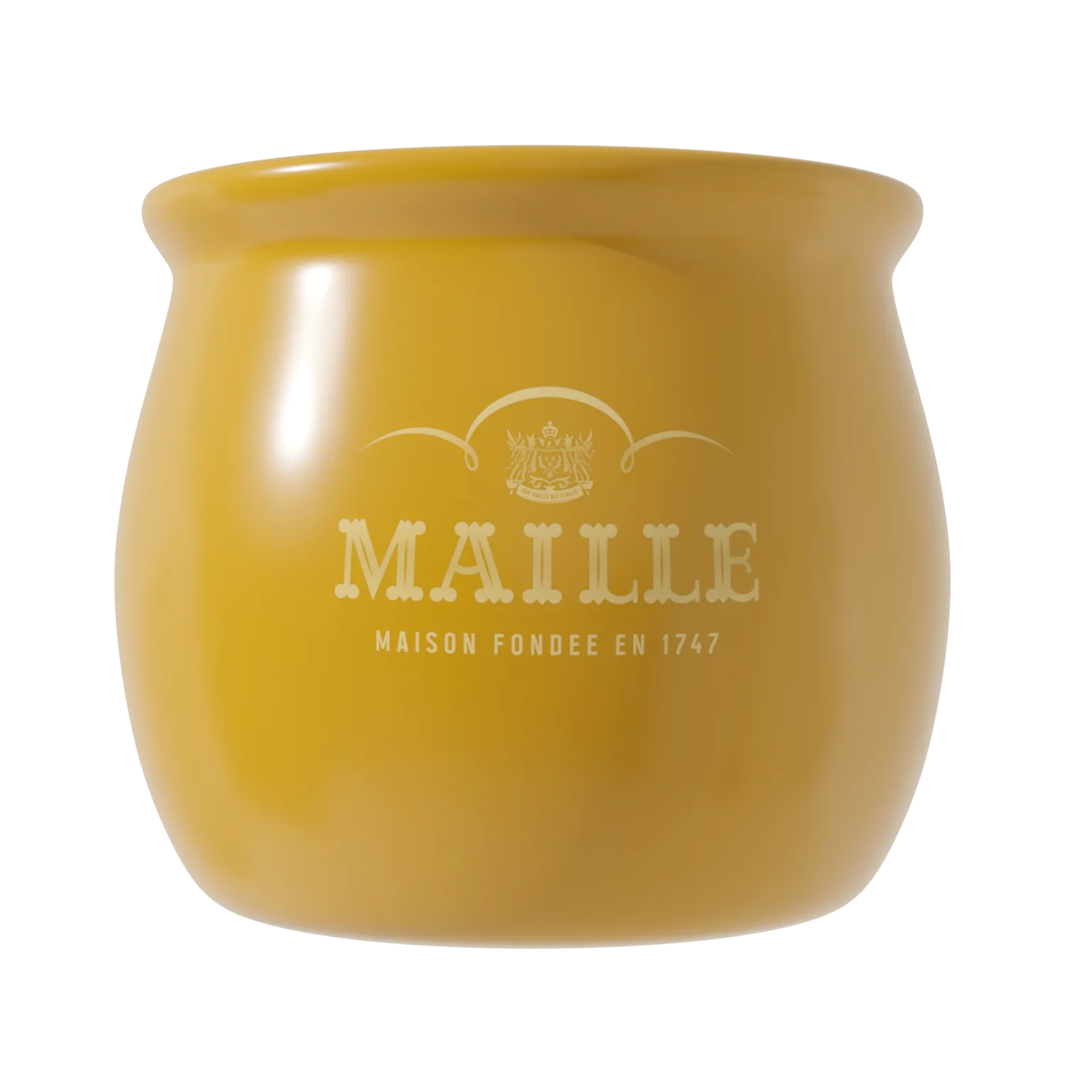 Maille Pot à sauce Jonquille Digoin grès émaillé jaune