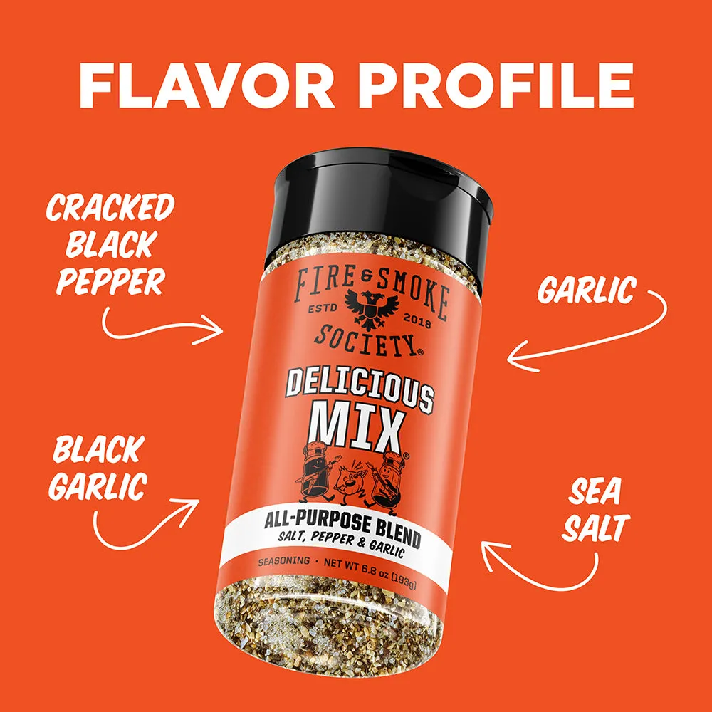 Fire Smoke Society Delicious Mix assaisonnement ail 6,8 oz