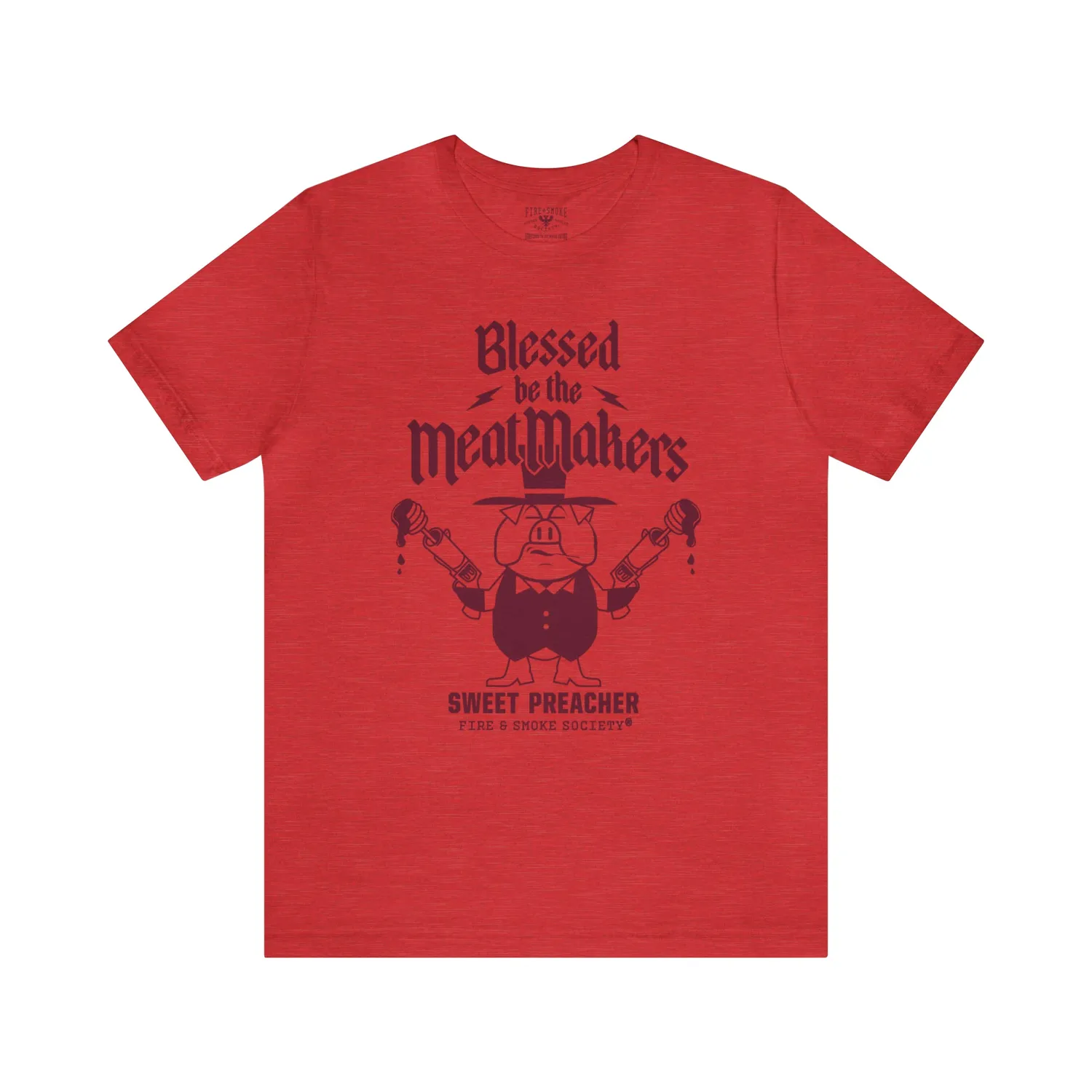 Fire Smoke Society Meat Makers t-shirt coton