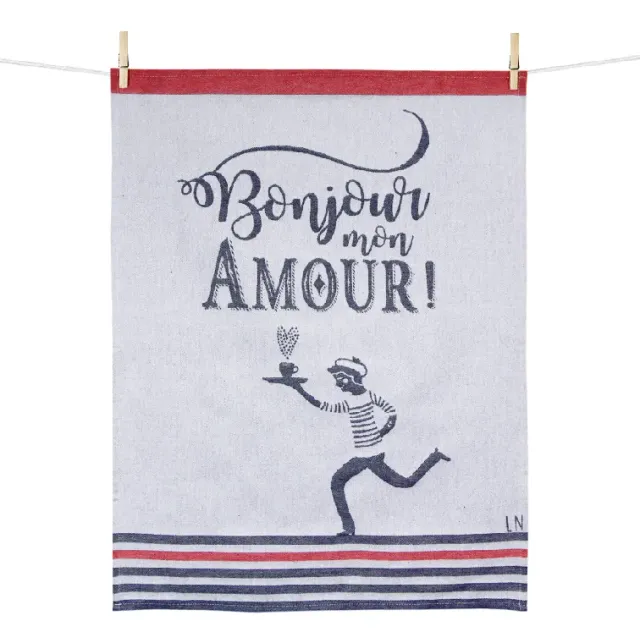 Maille Torchon coton Bonjour mon amour garçon épais