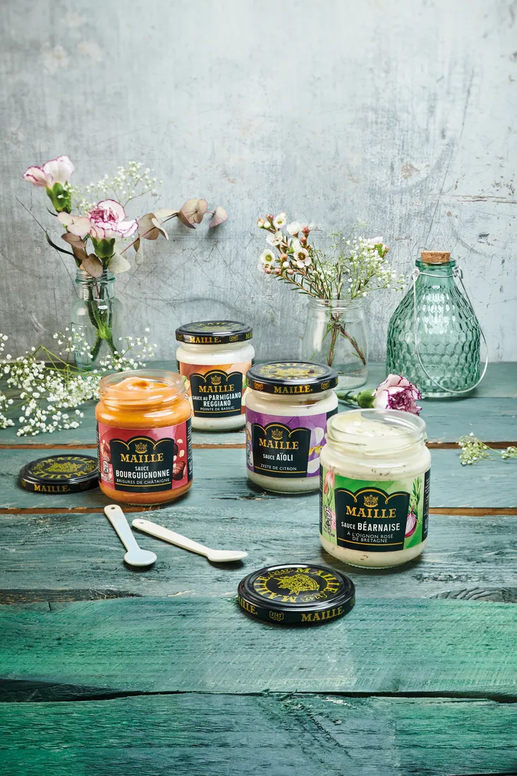 Maille Sauce Béarnaise oignon rosé pot 185g