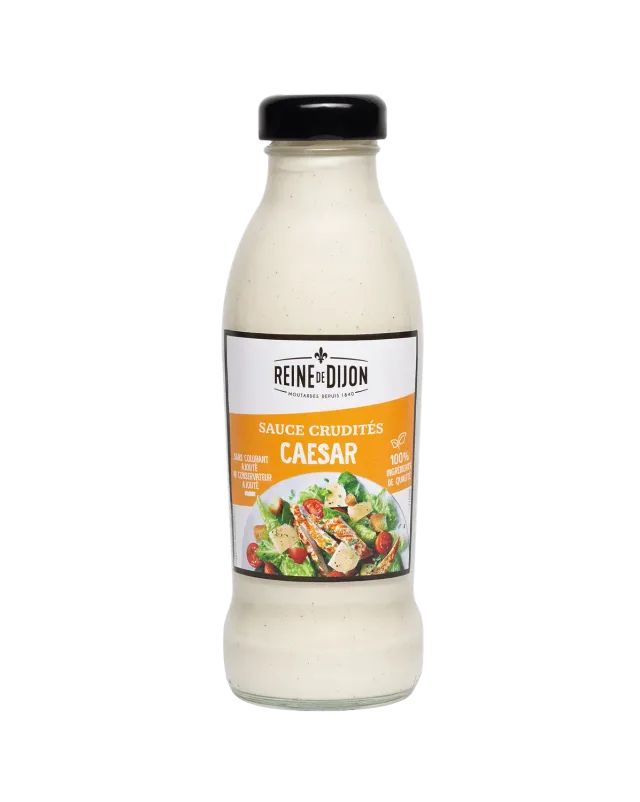 Reine de Dijon Sauce crudités Caesar salade onctueuse