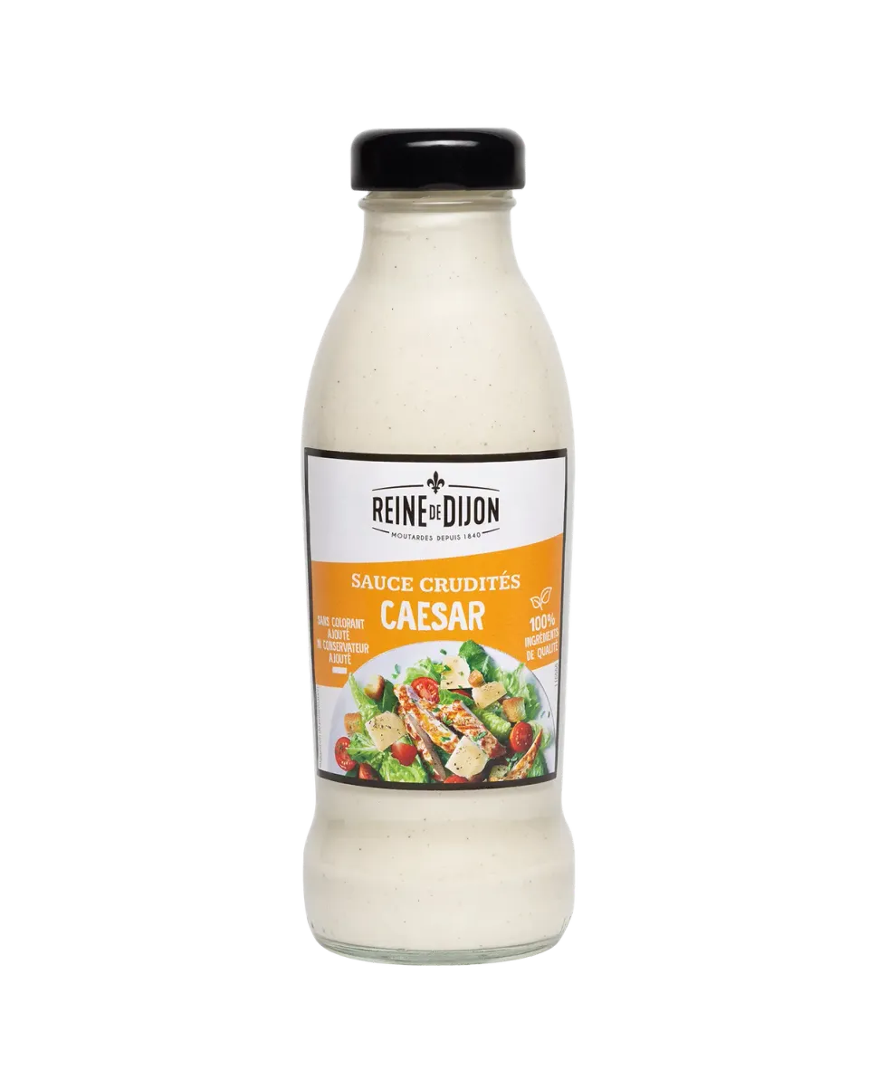 Reine de Dijon Sauce crudités Caesar salade onctueuse