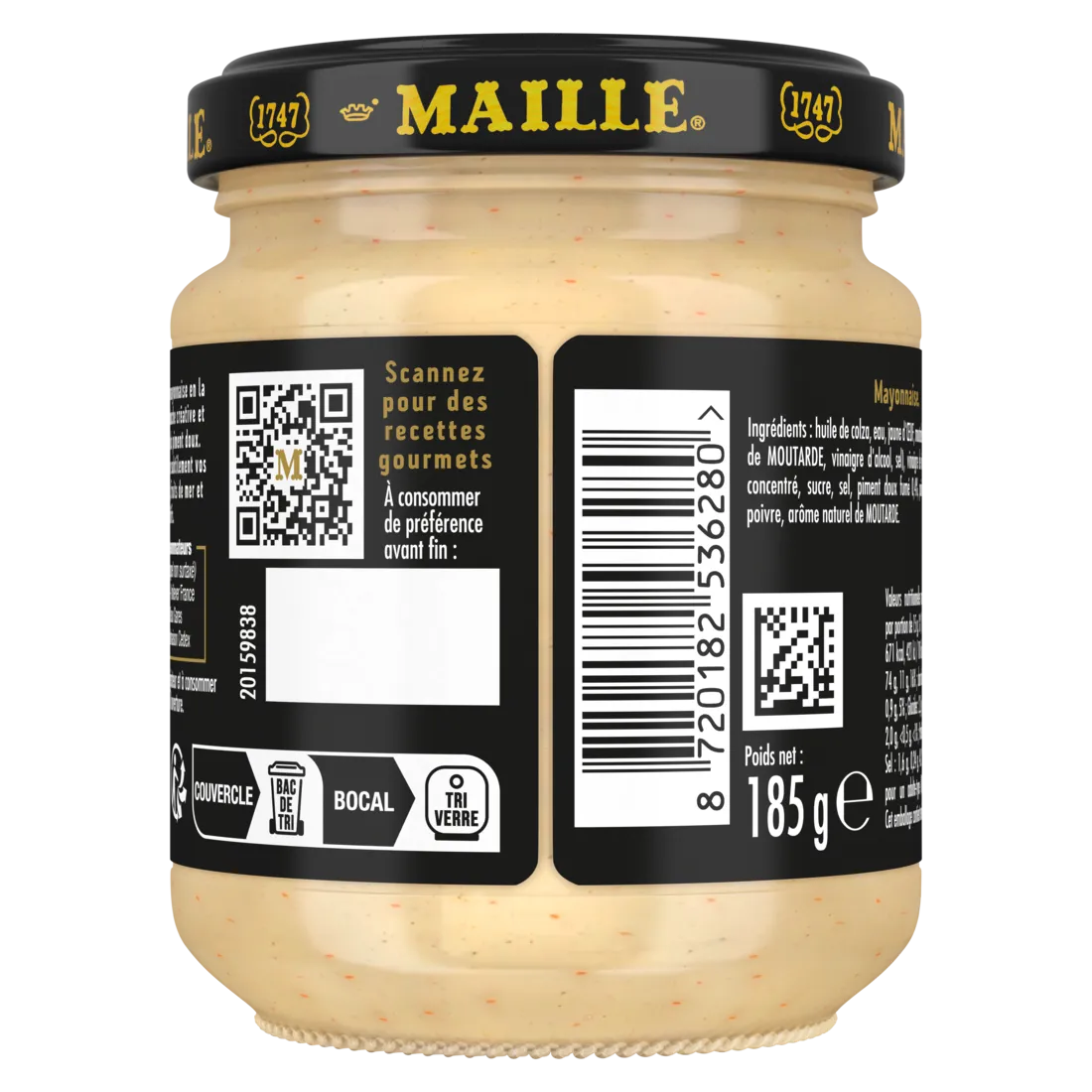Maille Fins Gourmets mayonnaise piment doux 185g