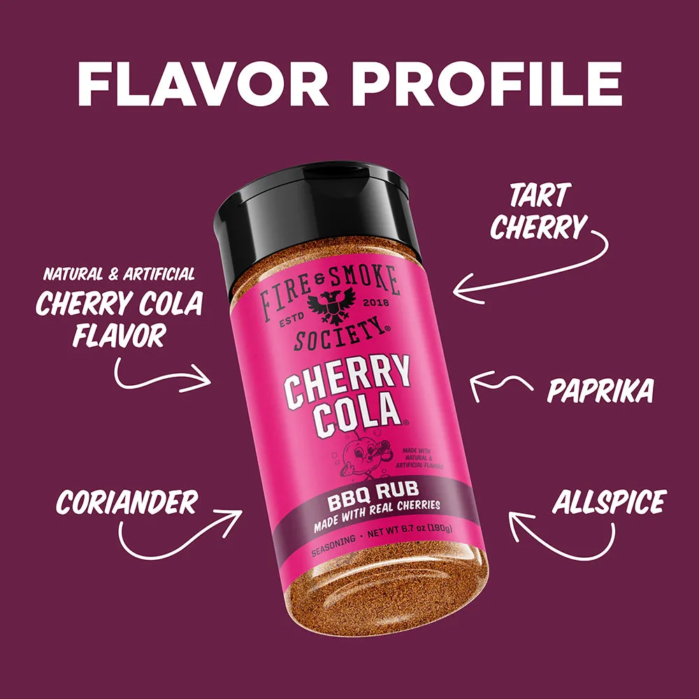 Fire Smoke Society Cherry Cola rub barbecue cerise 6,7 oz