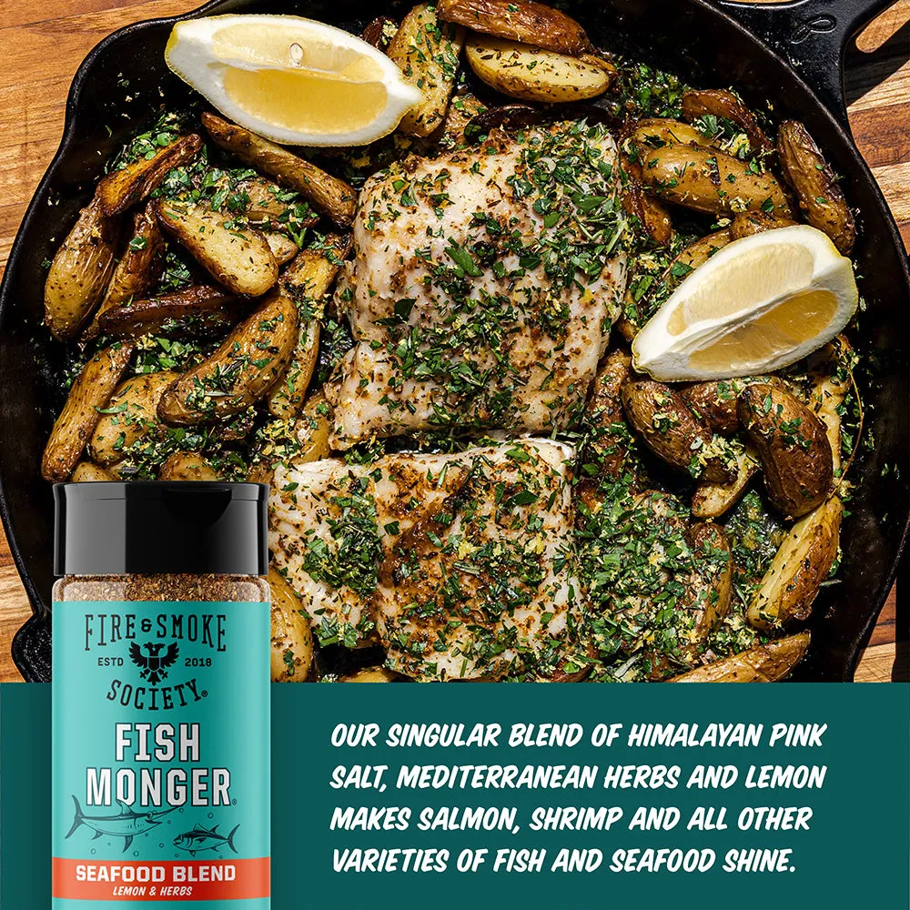 Fire Smoke Society Fish Monger assaisonnement poisson agrumes
