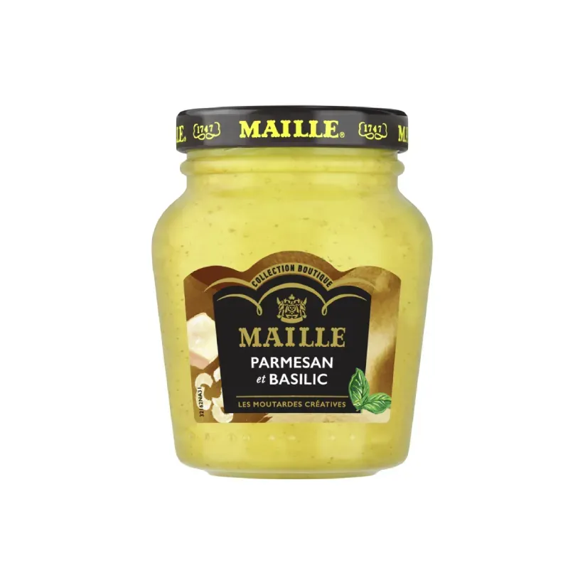 Maille Moutarde Parmesan et Basilic 108g mi-forte