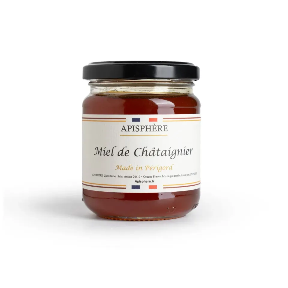 Apisphere miel châtaignier Périgord corsé boisé