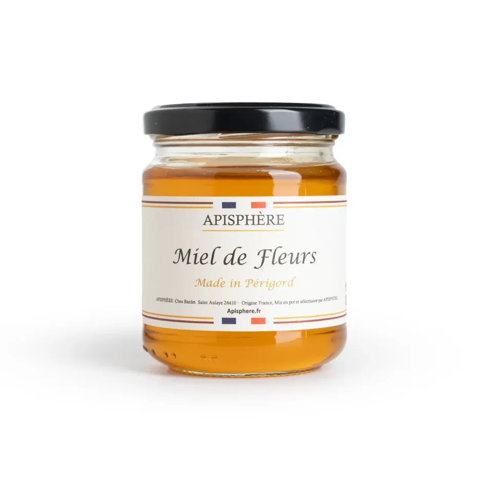 Apisphere miel de fleurs Périgord doux liquide