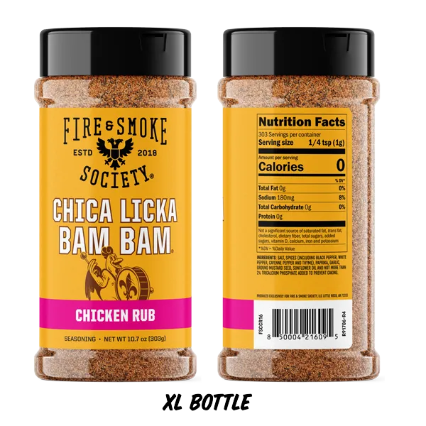 Fire Smoke Society Chica Licka Bam Bam rub poulet 5,1 oz cajun