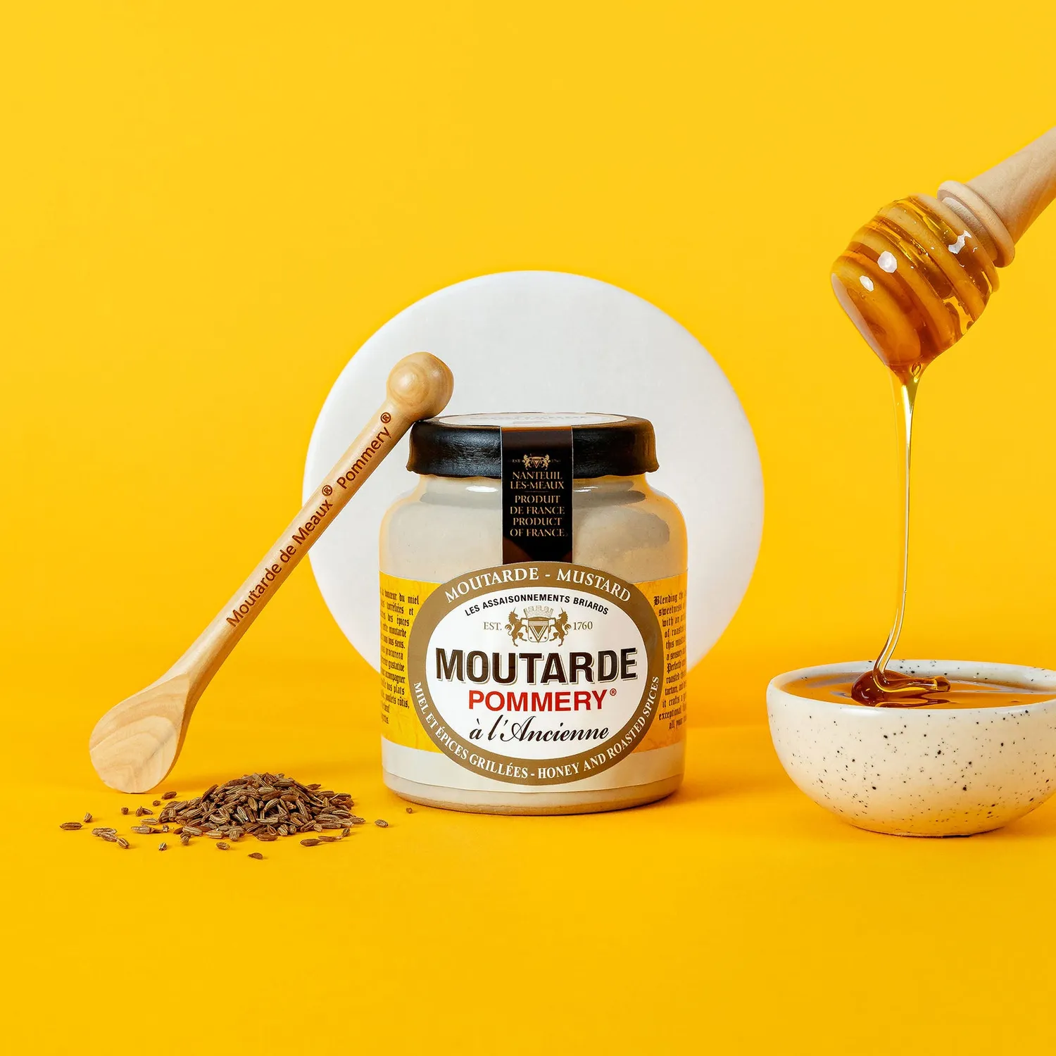 Pommery Miel & épices grillées moutarde 100g douce