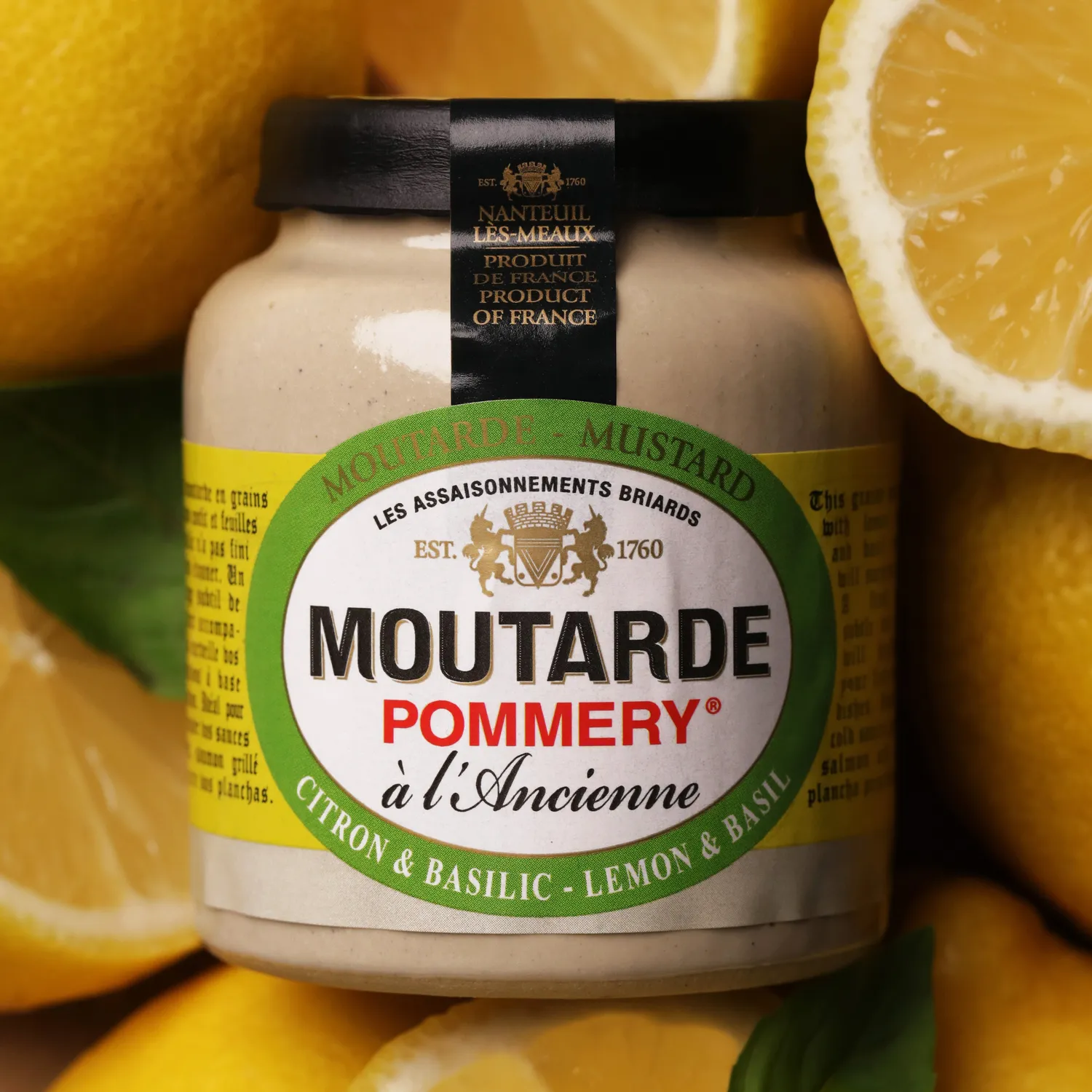 Pommery Citron Basilic moutarde 100g en grains
