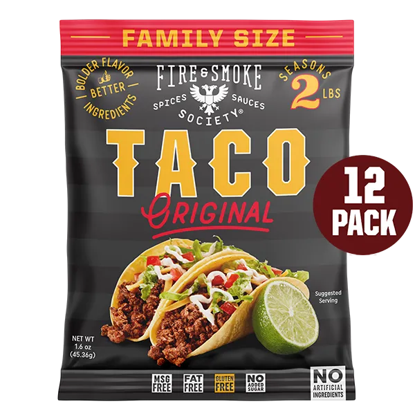 Fire Smoke Society Taco assaisonnement 12 sachets mild