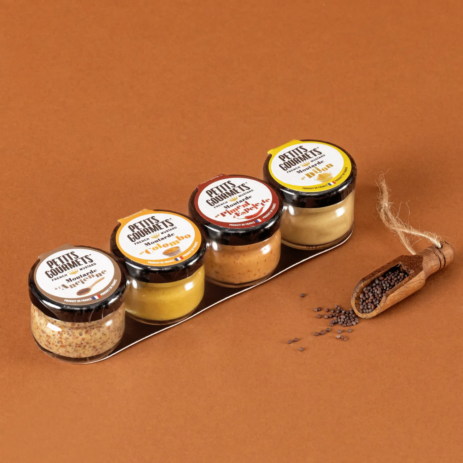 Pommery Petits Gourmets pack moutardes 4x25g