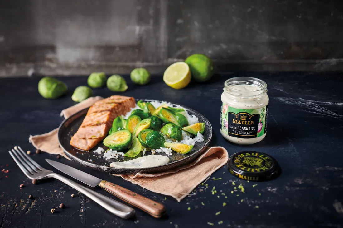 Maille Sauce Béarnaise oignon rosé pot 185g