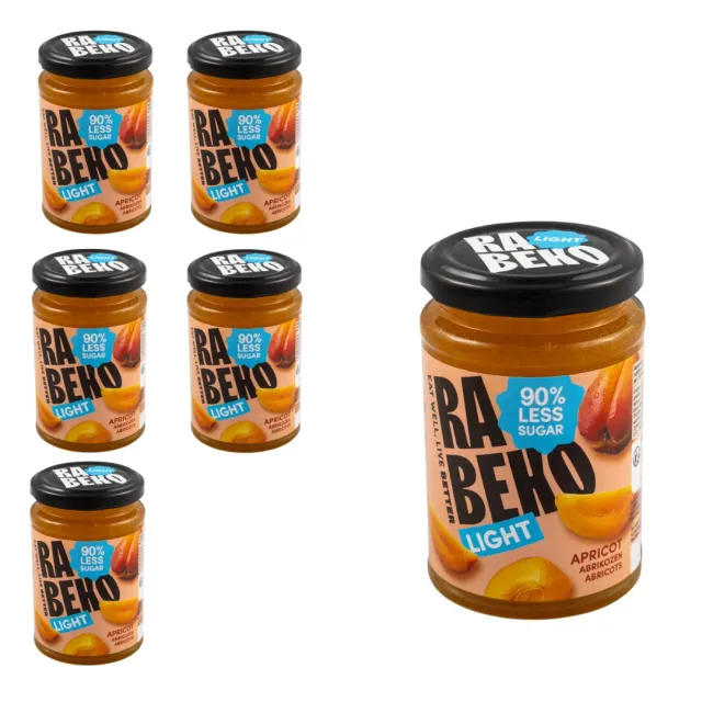Rabeko Light confiture abricots sans sucre 6x230g