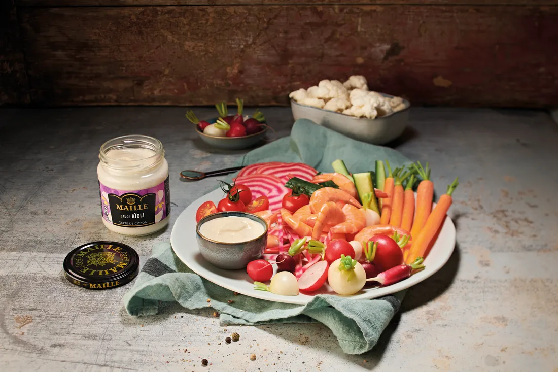 Maille Aïoli Zeste de Citron sauce 185g citronnée