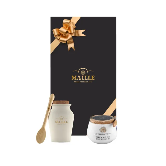 Maille Coffret Essentiel Blanc moutarde vin blanc