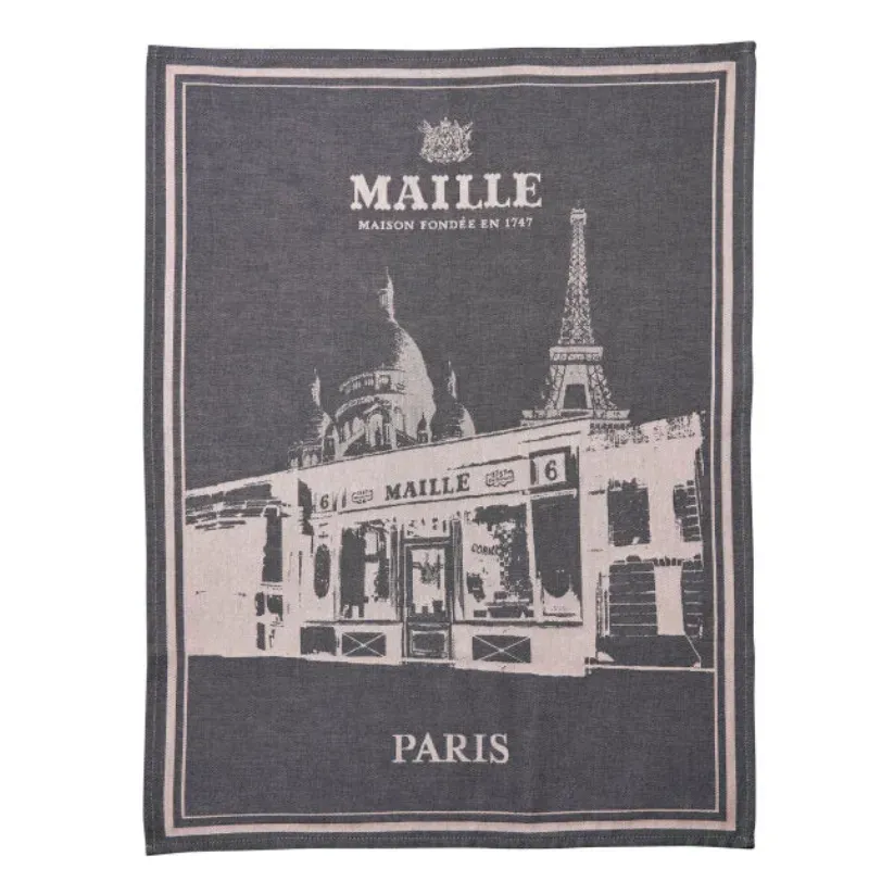 Maille Paris torchon cuisine coton Moutet Jacquard