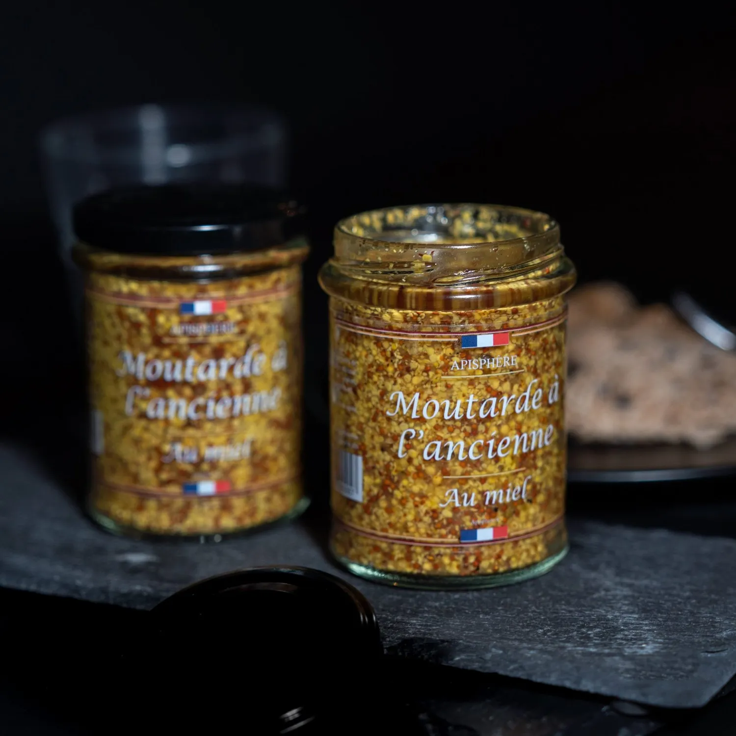 Apisphere moutarde à l'ancienne au miel douce