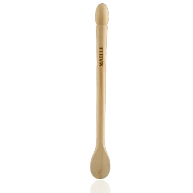 Maille spatule dégustation bois buis gravée 200mm
