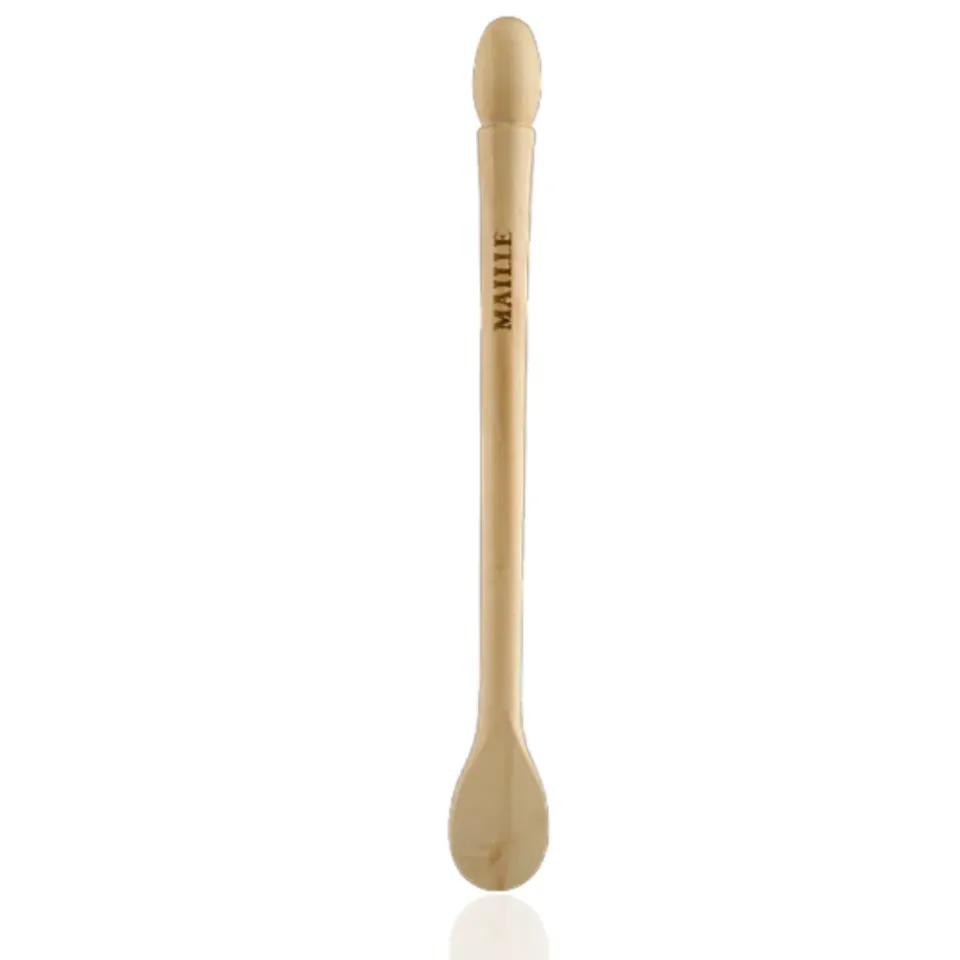 Maille spatule dégustation bois buis gravée 200mm