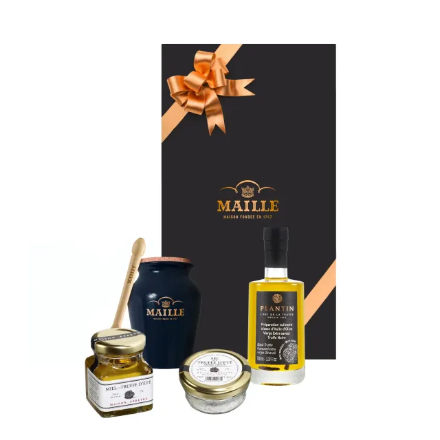 Maille Diamant Noir coffret truffe moutarde 5 pièces