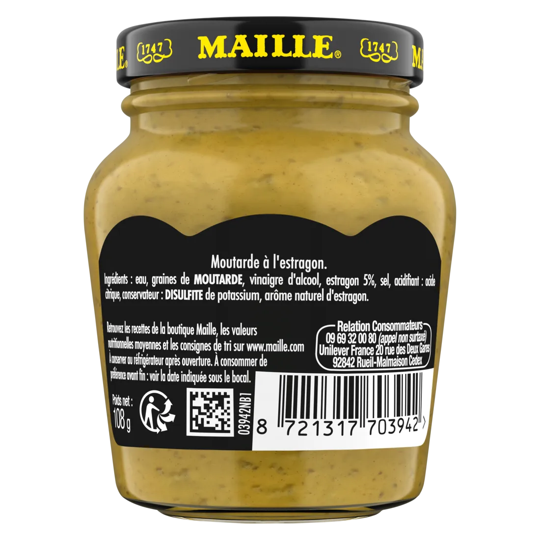 Maille Estragon moutarde 108g herbes fraîches