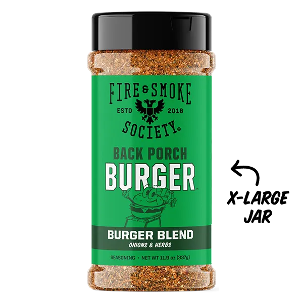 Fire Smoke Society Back Porch Burger assaisonnement 6,5 oz