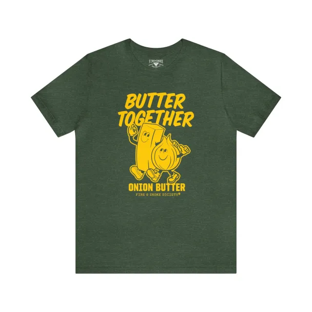 Fire Smoke Society Onion Butter t-shirt coton vert foret L