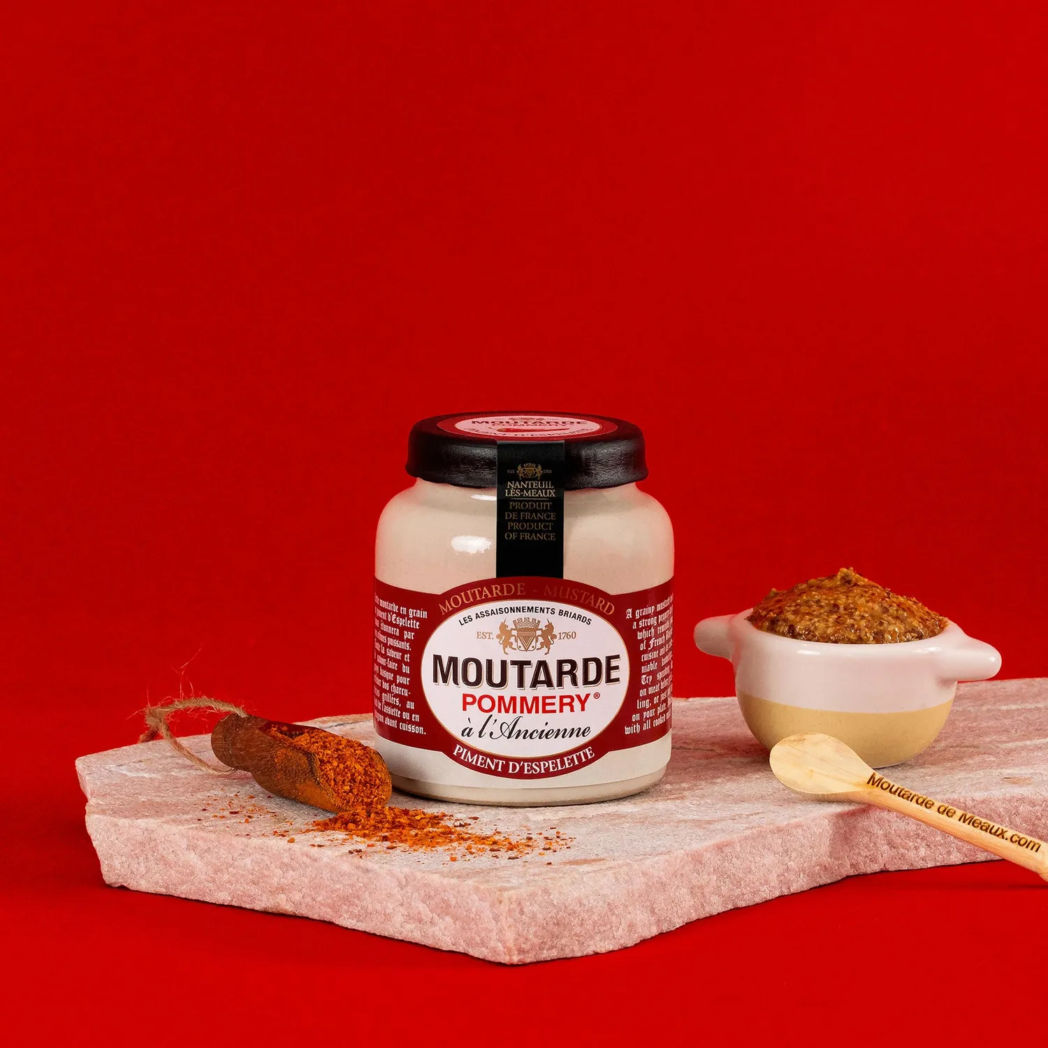 Pommery Moutarde Piment d'Espelette 100g en grains