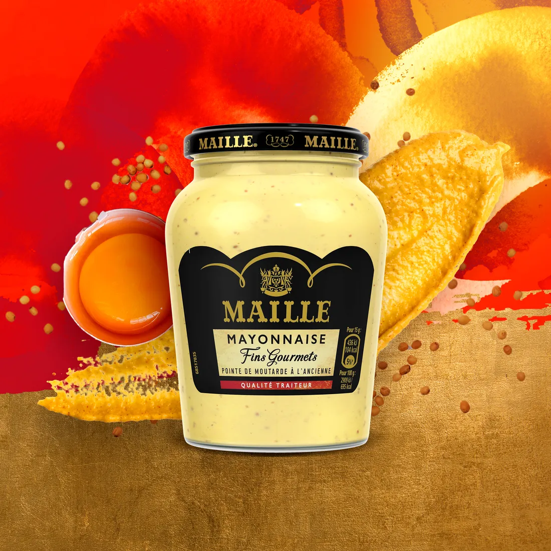 Maille Fins Gourmets mayonnaise qualité traiteur onctueuse 320 g